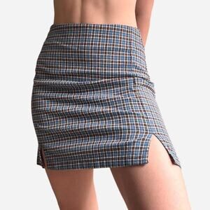 Brandy melville mini plaid mini skirt high rise - fits like XS